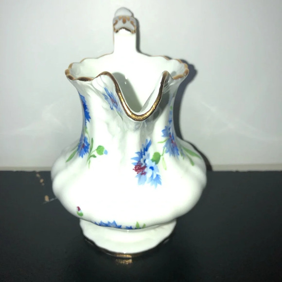 Hammersley Corn Flower Blue Creamer Mini Pitcher Bone China England Teatime - Picture 3 of 7